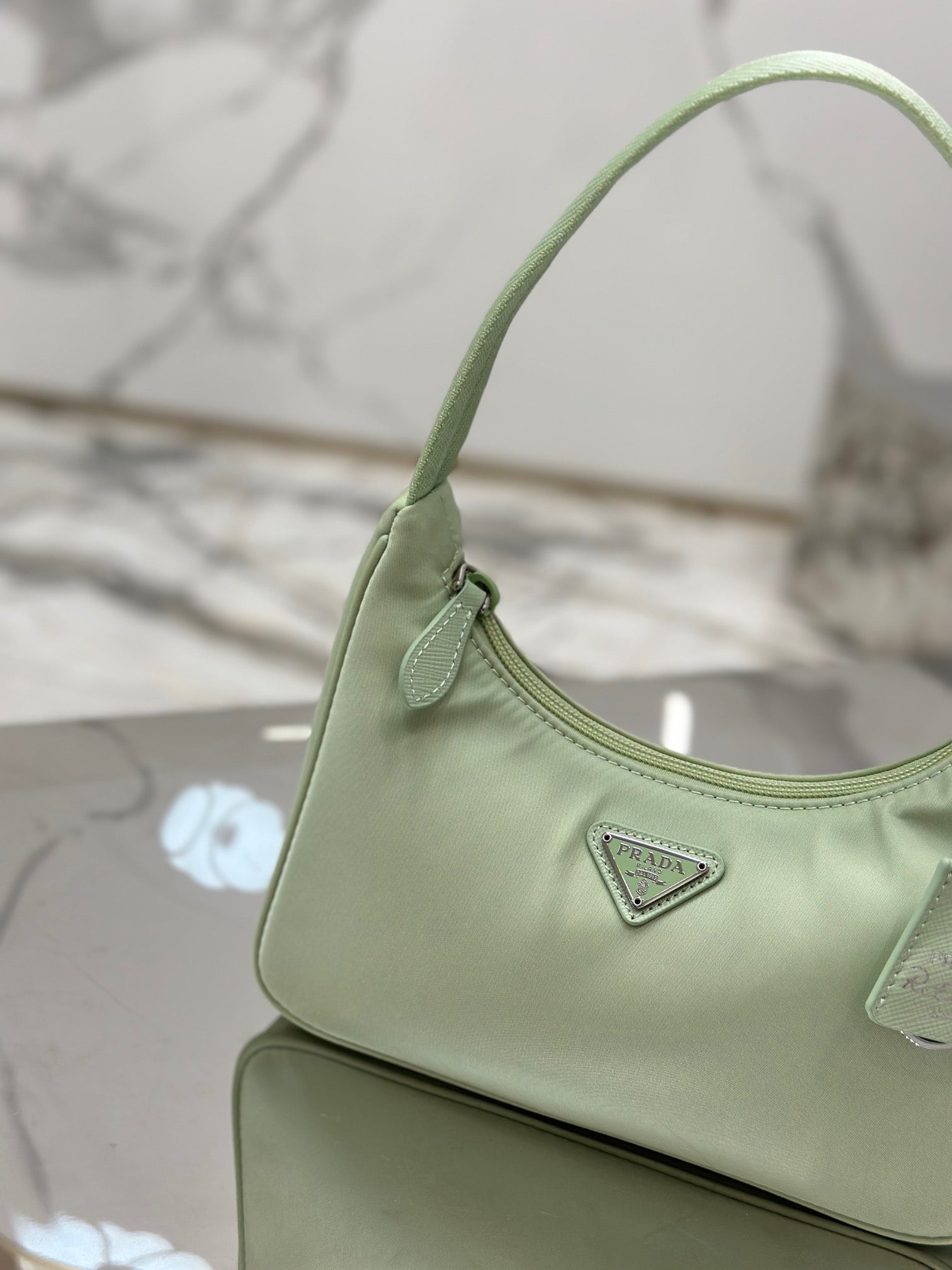 ＰＲＤＡ RE-NYLON PRDA RE-EDITION 2000 MINI-BAG LIGHT GREEN