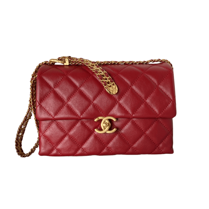 ＣＨＮＥＬSMALL FLAP BAG RED