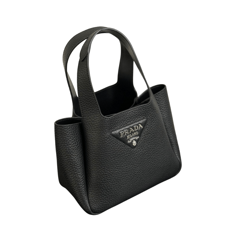 ＰＲＤＡ LEATHER MINI HANDBAG BLACK