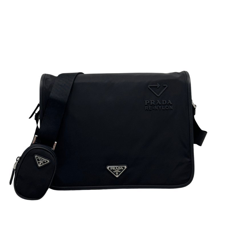 ＰＲＤＡ RE-NYLON AND SAFFIANO LEATHER SHOULDER BAG