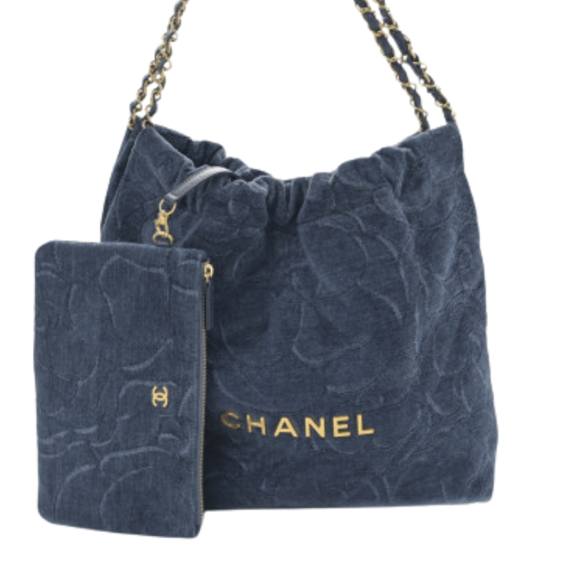 ＣＨＮＥＬ22 HANDBAG BLUE