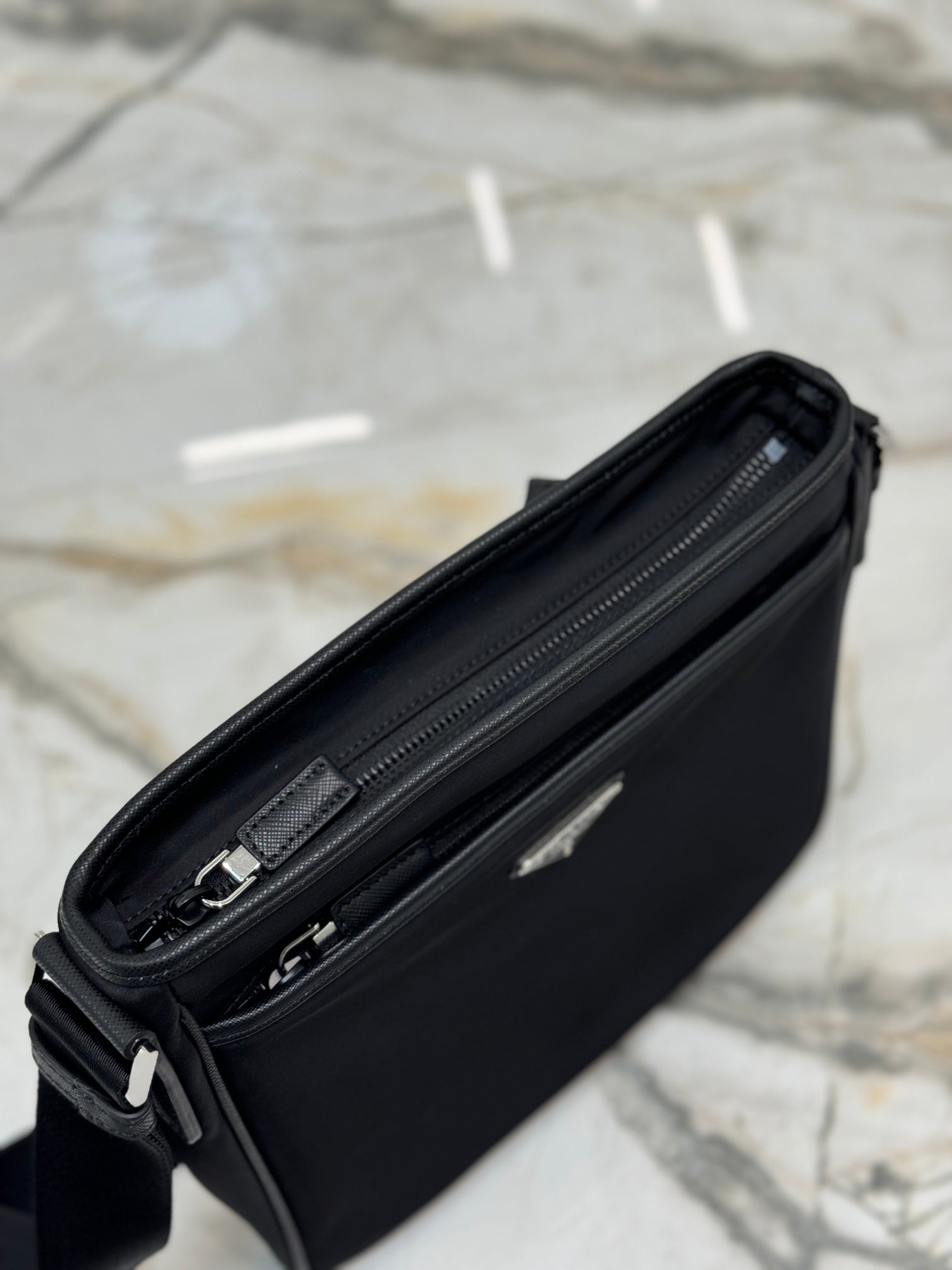 ＰＲＤＡ RE-NYLON AND SAFFIANO LEATHER SHOULDER BAG