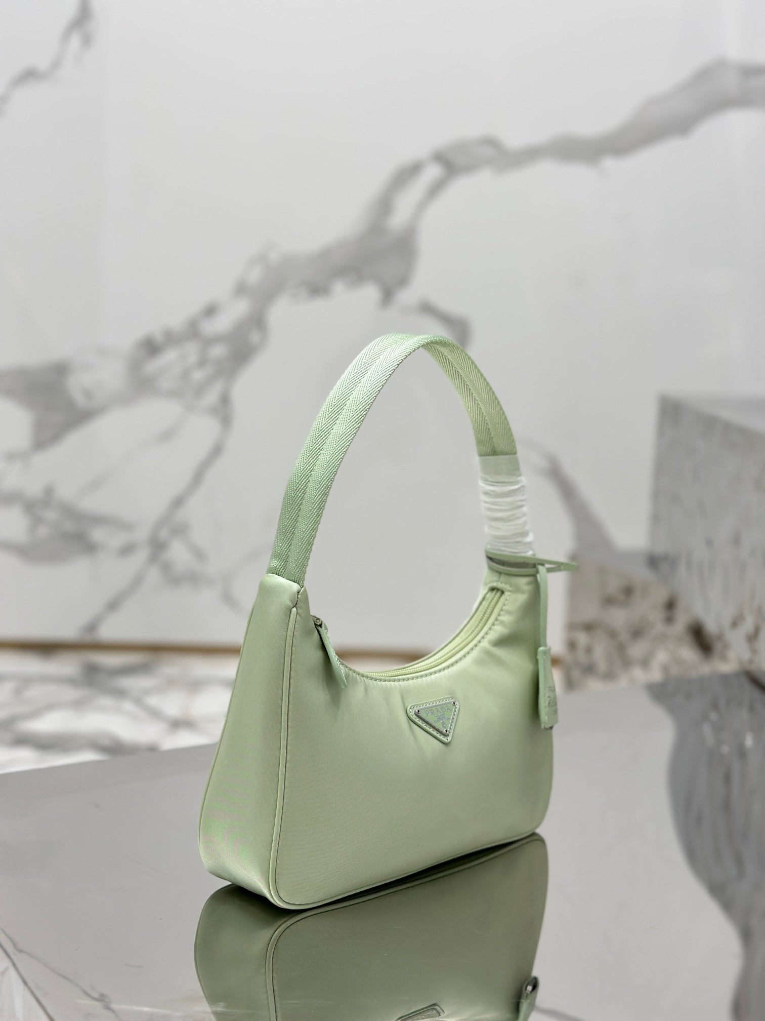 ＰＲＤＡ RE-NYLON PRDA RE-EDITION 2000 MINI-BAG LIGHT GREEN