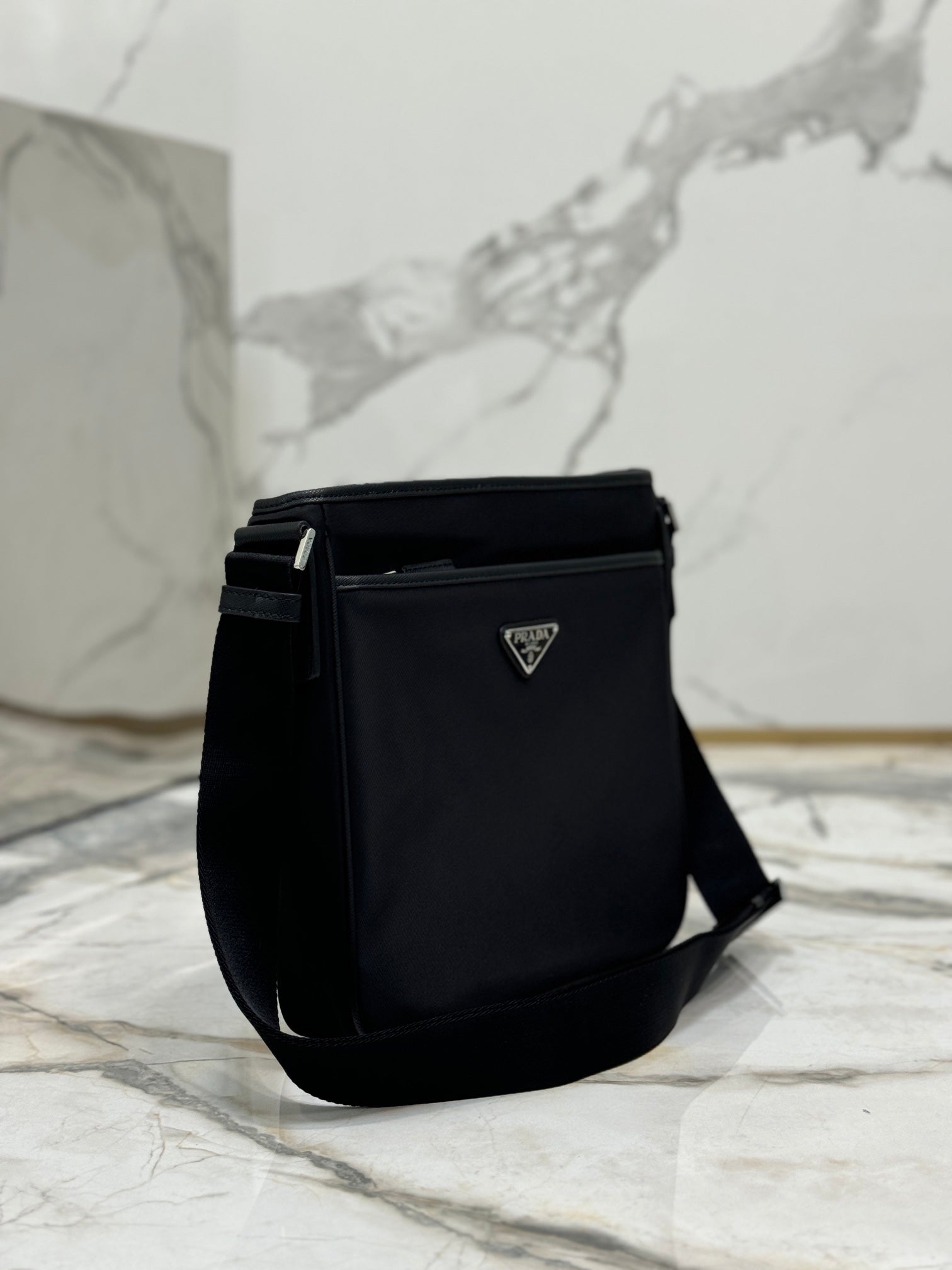ＰＲＤＡ RE-NYLON AND SAFFIANO LEATHER SHOULDER BAG