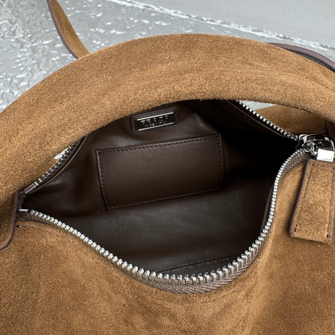 ＰＲＤＡ SUEDE LEATHER SHOULDER BAG COFFEE