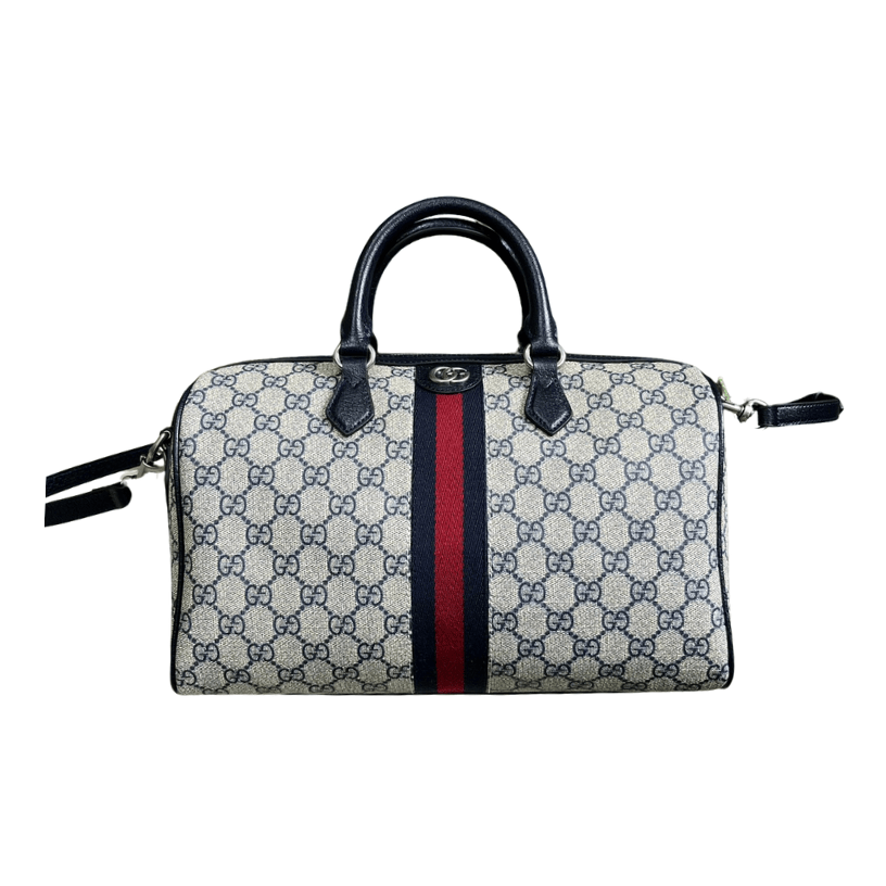 ＧＣＣＩOPHIDIA MEDIUM BOSTON BAG BEGIE-BLACK