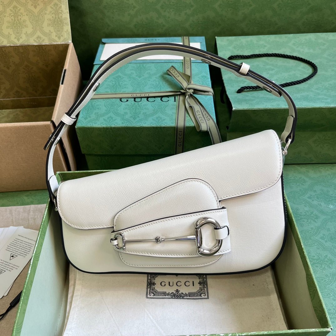 ＧＣＣＩHORSEBIT 1955 SMALL SHOULDER BAG WHITE