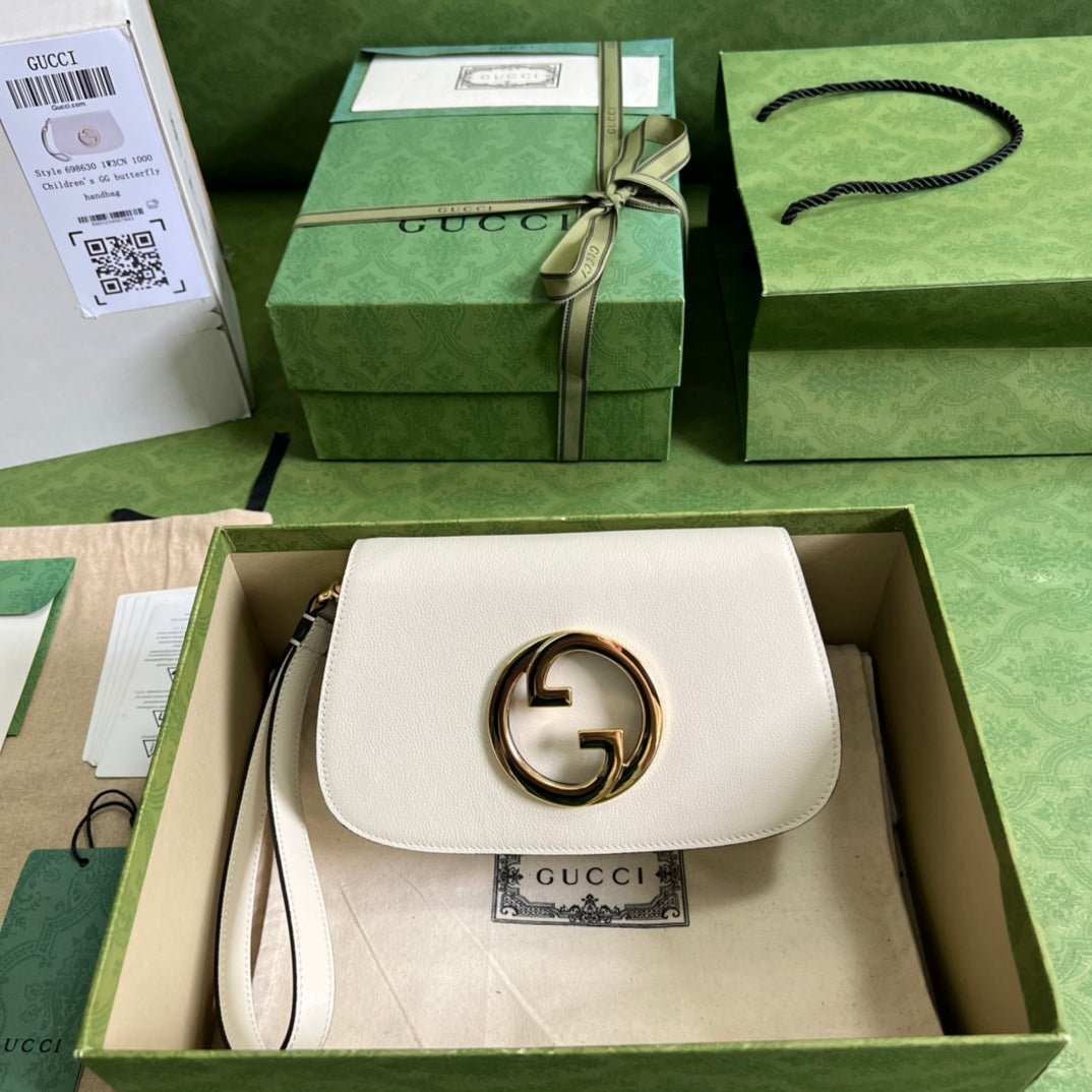 ＧＣＣＩBLONDIE LEATHER SHOULDER BAG WHITE