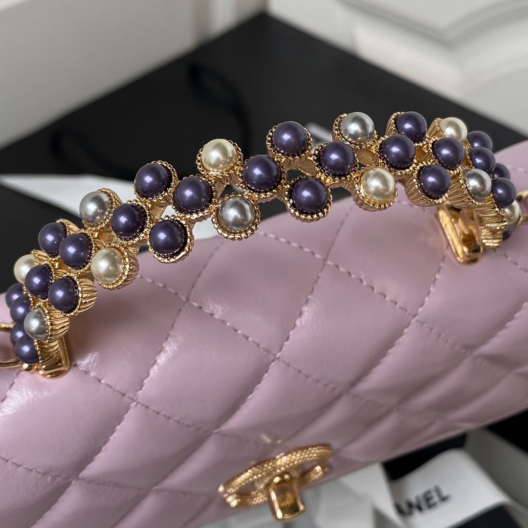 ＣＨＮＥＬCHAIN CLUTCH BAG PURPLE