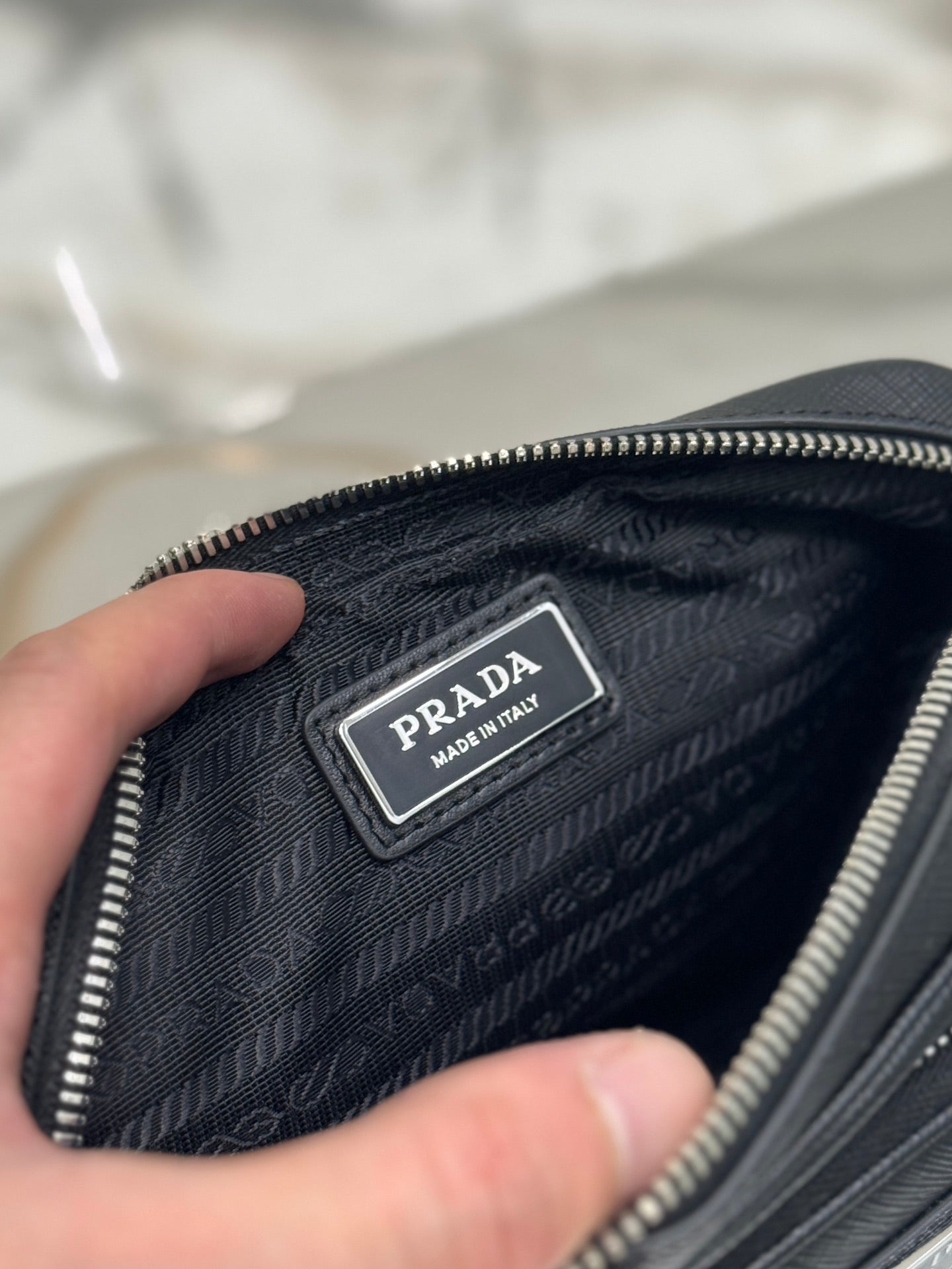 ＰＲＤＡ SAFFIANO LEATHER SHOULDER BAG BLACK