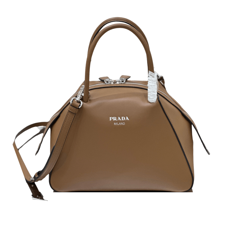 ＰＲＤＡ SUPERNOVA MEDIUM LEATHER TOP HANDLE BAG CARAMEL