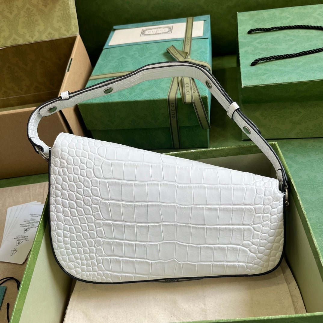 ＧＣＣＩHORSEBIT 1955 SMALL SHOULDER BAG WHITE