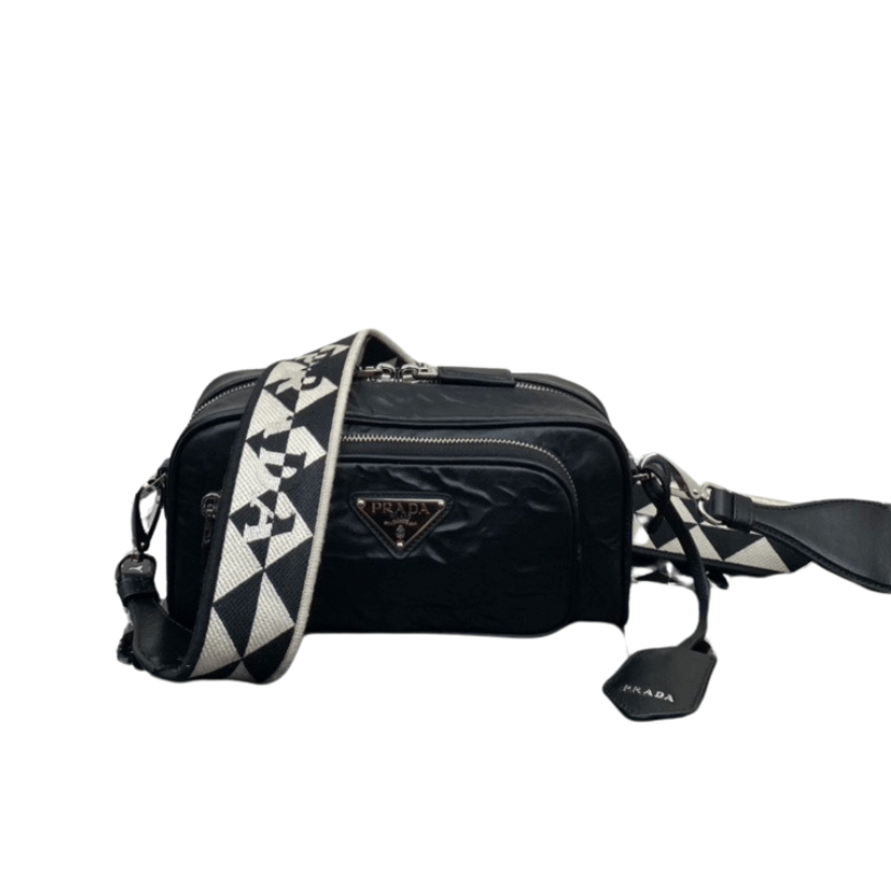 ＰＲＤＡ NAPPA ANTIQUE MULTI-POCKET SHOULDER BAG BLACK