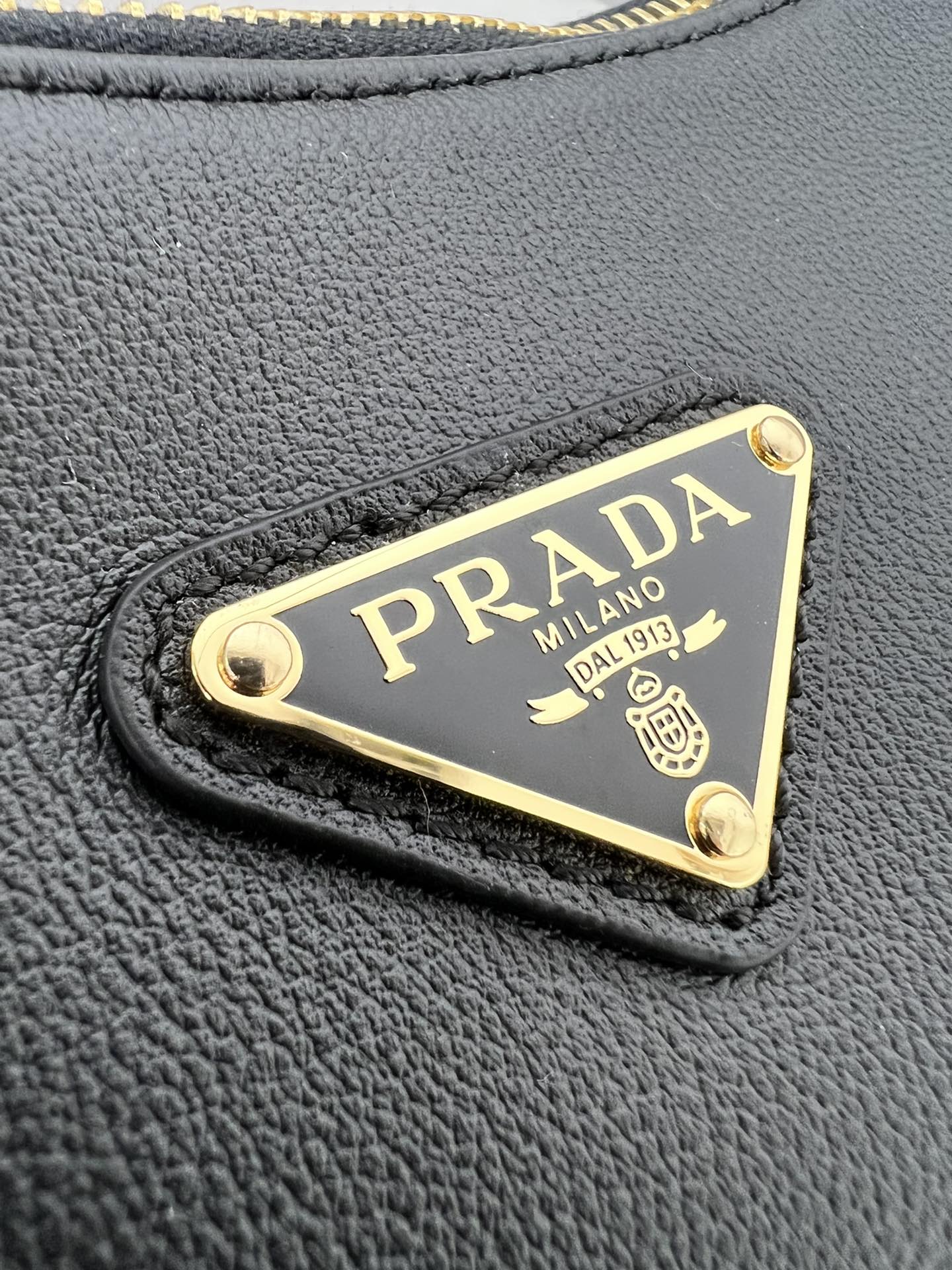 ＰＲＤＡ AIMÉE LARGE LEATHER SHOULDER BAG BLACK