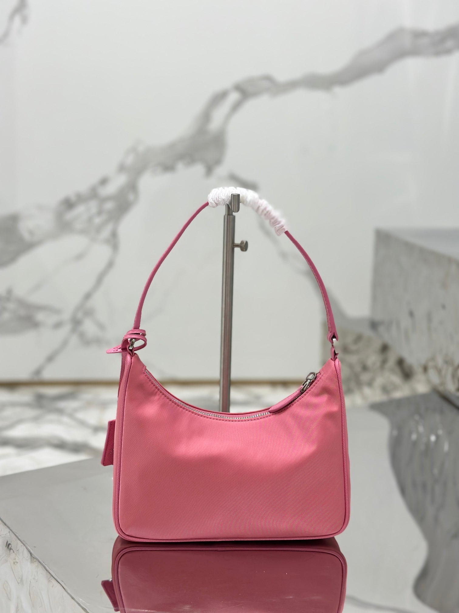 ＰＲＤＡ RE-EDITION 2005 RE-NYLON AND SAFFIANO MINI BAG PINK