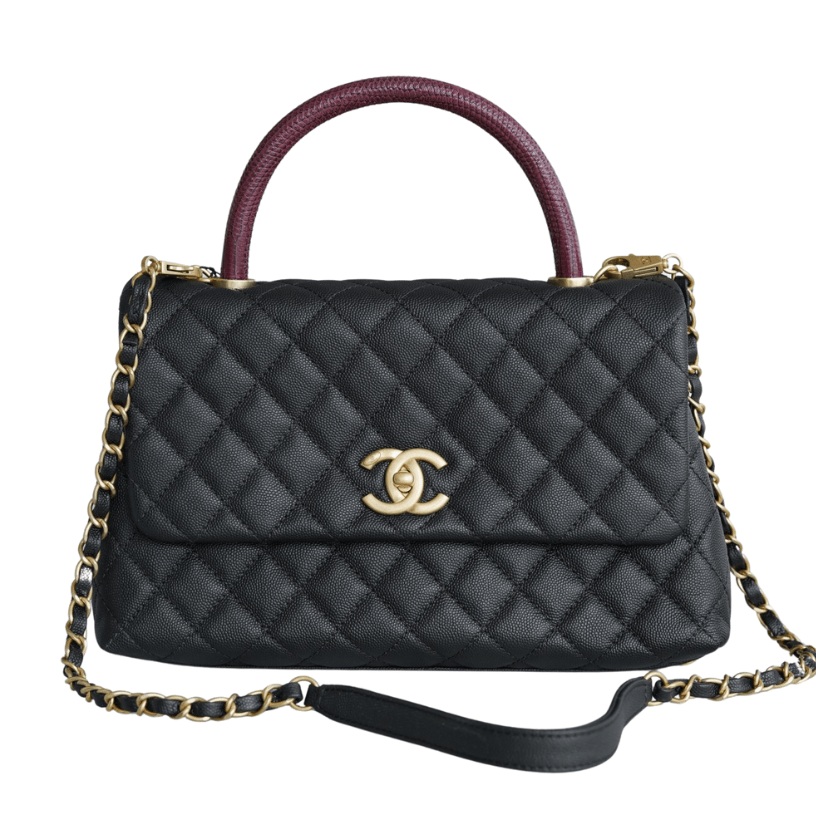 ＣＨＮＥＬCOCO HANDLE BAG BLACK