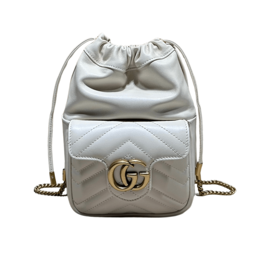 ＧＣＣＩGG MARMONT MINI BUCKET BAG WHITE