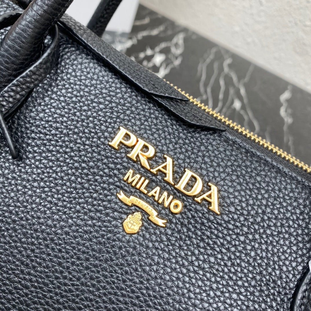 ＰＲＤＡ DAINO LEATHER TOTE BAG BLACK