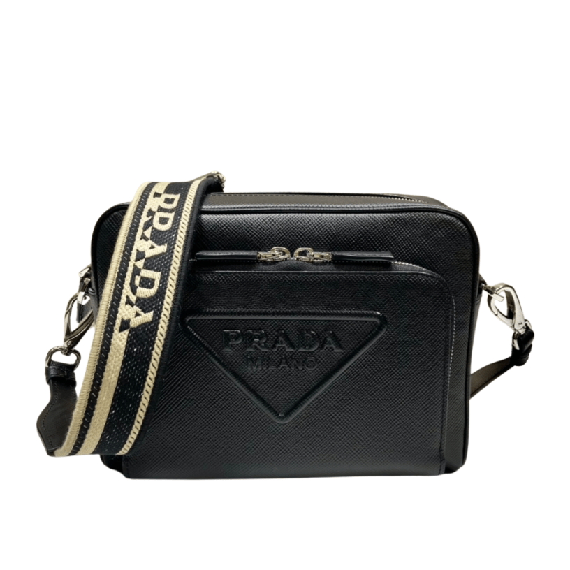 ＰＲＤＡ SAFFIANO LEATHER SHOULDER BAG BLACK