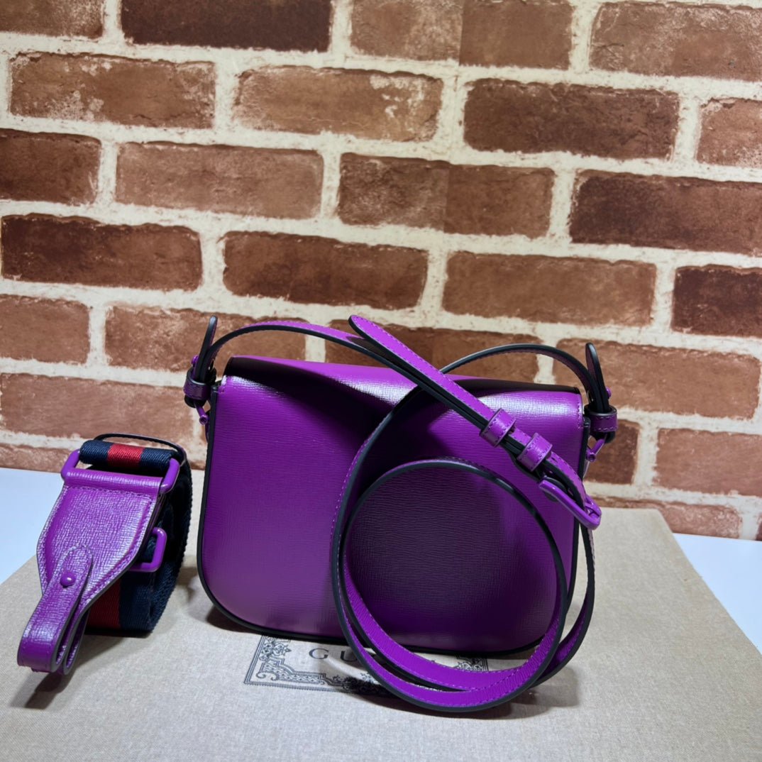 ＧＣＣＩHORSEBIT 1955 SHOULDER SMALL BAG VIVID VIOLET