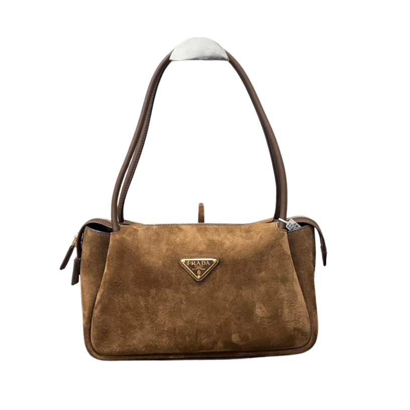 ＰＲＤＡ DARLING MEDIUM SUEDE LEATHER SHOULDER BAG