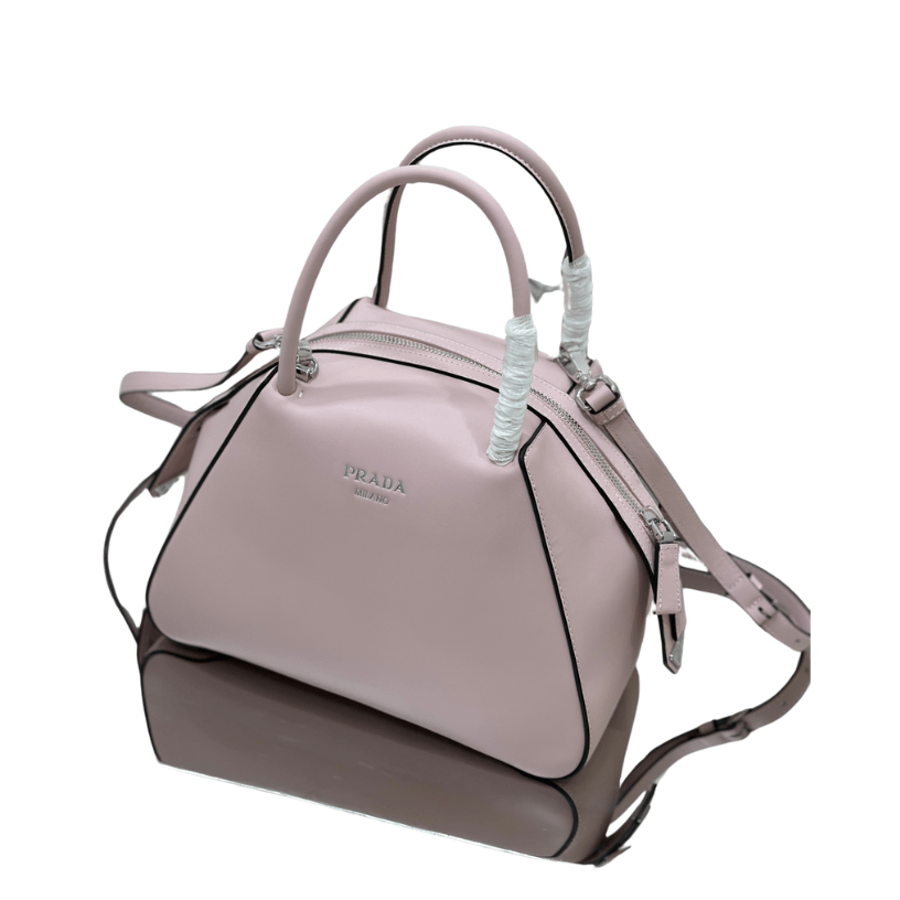ＰＲＤＡ SUPERNOVA MEDIUM LEATHER TOP HANDLE BAG LIGHT PINK