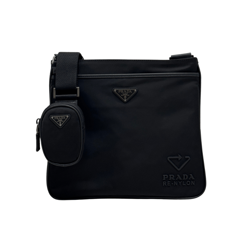 ＰＲＤＡ RE-NYLON AND SAFFIANO LEATHER SHOULDER BAG