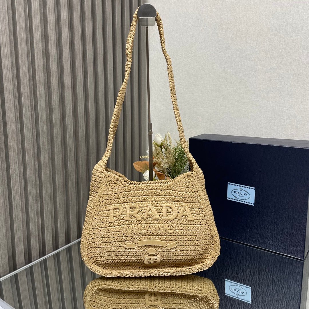 ＰＲＤＡ RAFFIA SHOULDER BAG