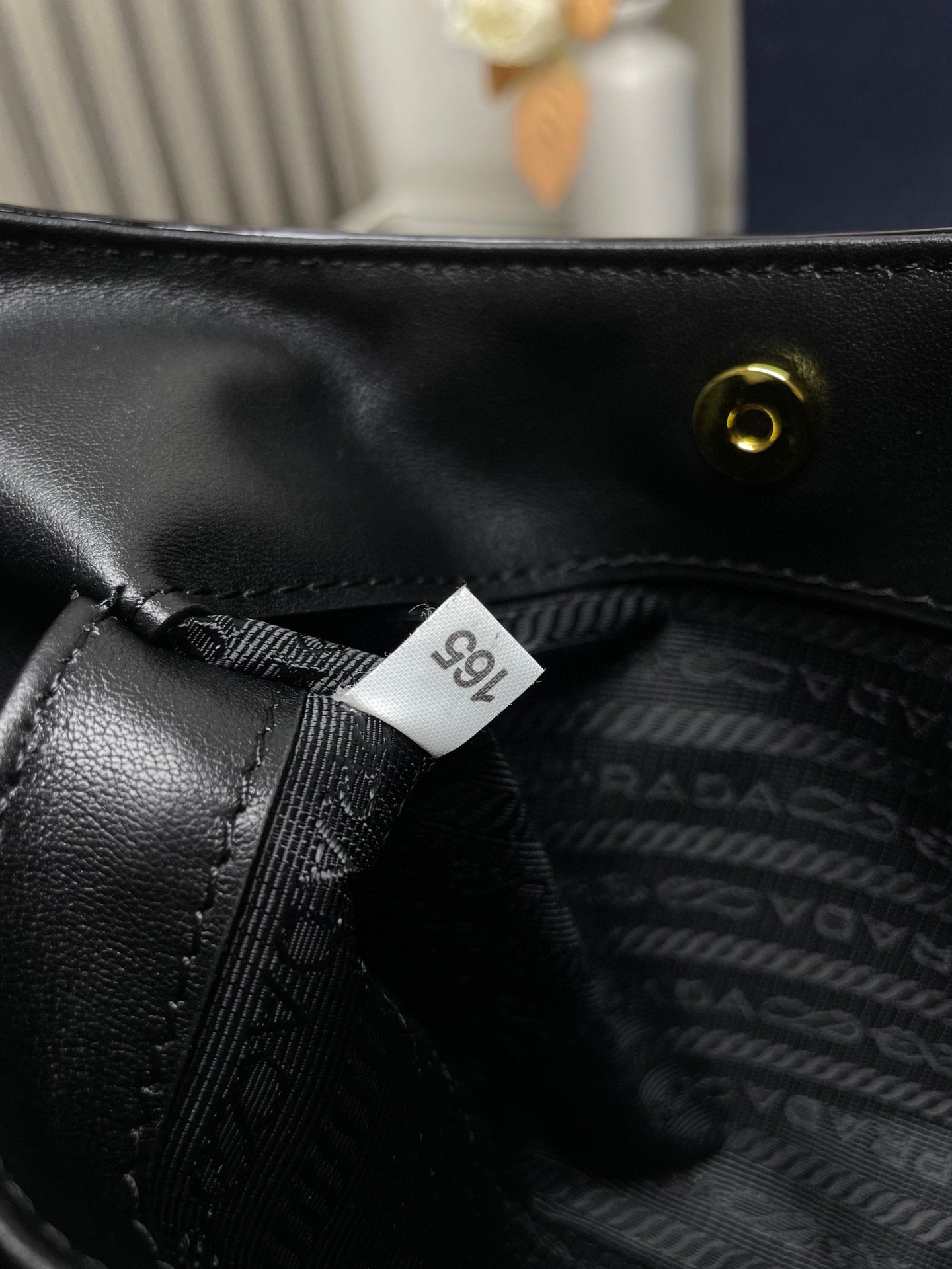 ＰＲＤＡ CLEO PATENT LEATHER BAG BLACK