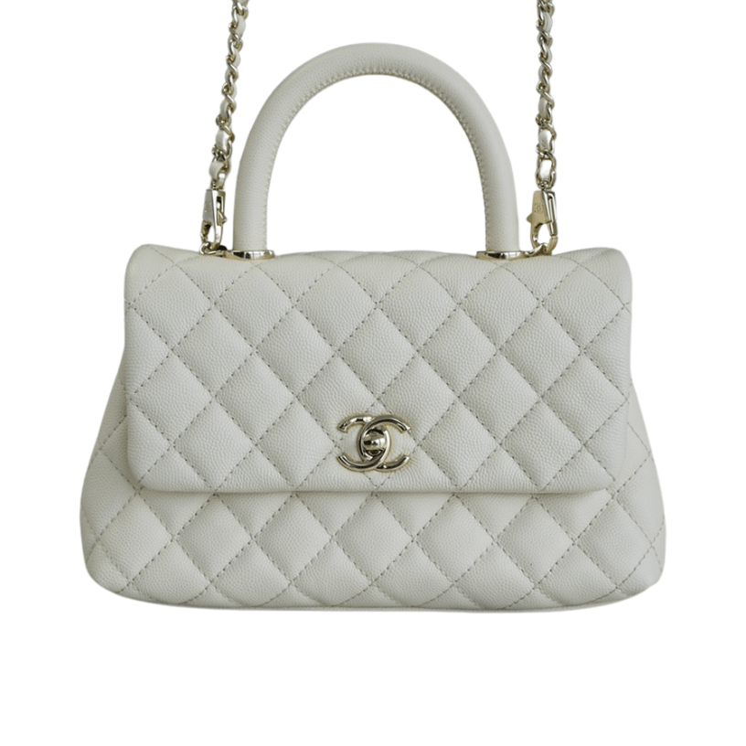ＣＨＮＥＬCOCO HANDLE BAG WHITE