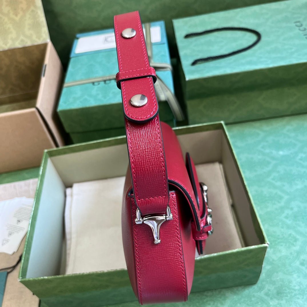 ＧＣＣＩHORSEBIT 1955 SMALL SHOULDER BAG BOLD RED