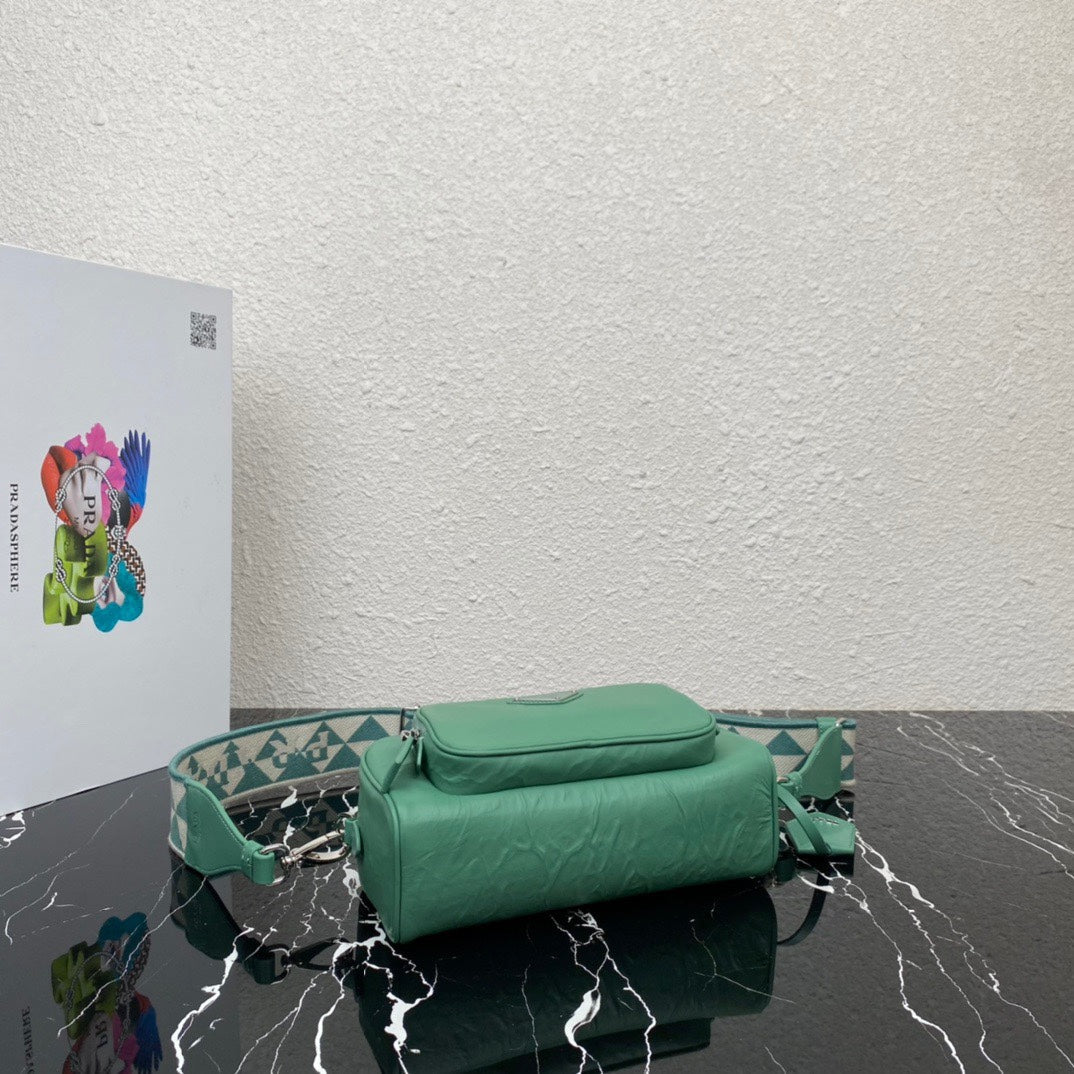 ＰＲＤＡ NAPPA ANTIQUE MULTI-POCKET SHOULDER BAG SAGE GREEN