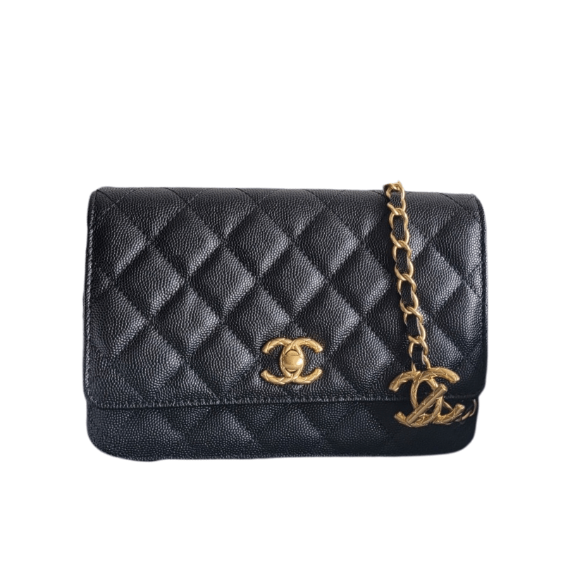 ＣＨＮＥＬ19 WALLET ON CHAIN BLACK