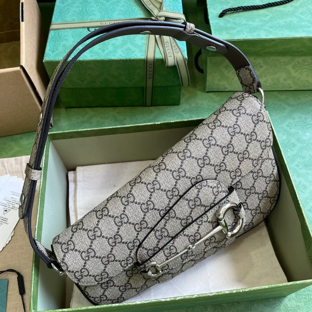 ＧＣＣＩHORSEBIT 1955 SMALL SHOULDER BAG GG CANVAS